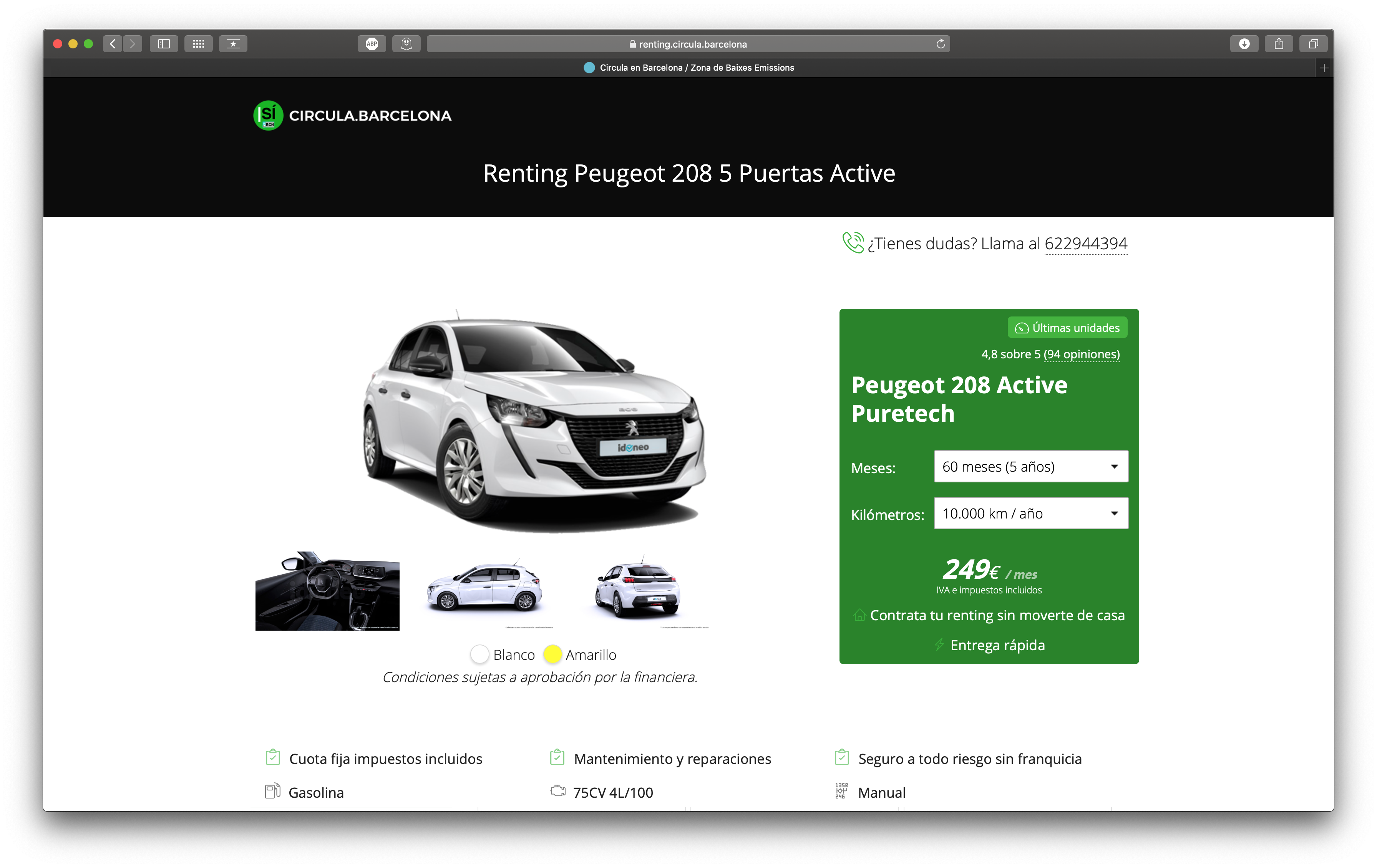 Car offer detail